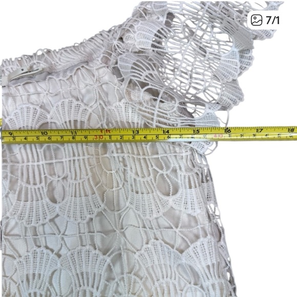 Poetry, Cream Lace, Off-Shoulder, Crop Top, Medium - Picture 10 of 10